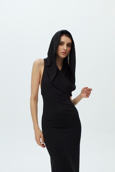 Classy Back Cut Out Midi Dress